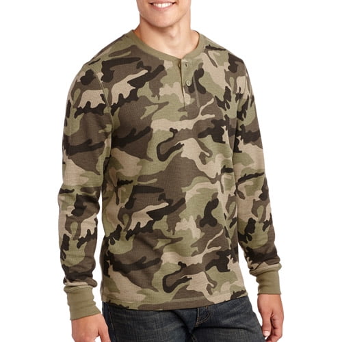 Faded Glory Long Sleeve Thermal Henley