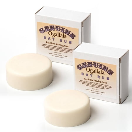 Bay Rum Shaving Soap - Sweet, Spicy and Woodsy Scent for Smooth Wet Shave, 4.5 Oz Bar, 2 Pack , Original Scent