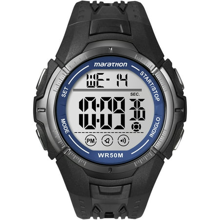Marathon by Timex Men's Digital Full-Size Watch, Black Resin Strap