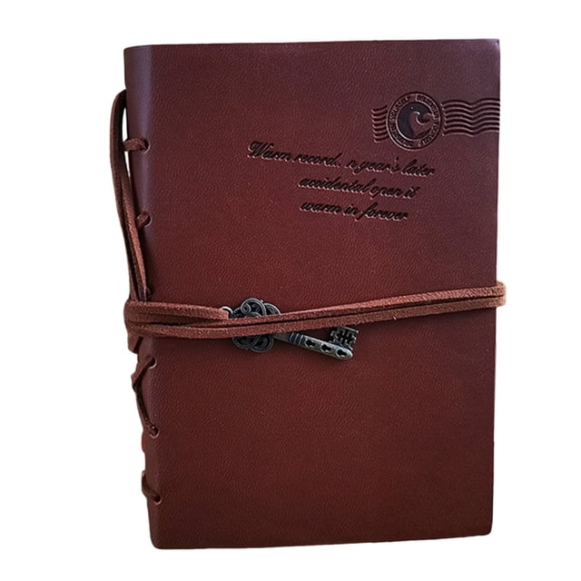 LSLJS New Vintage Key String Leather Note Book Diary Notebook Home Accessories