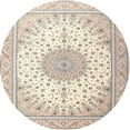 thumbnail image 1 of Ahgly Company Indoor Round Traditional Camel Brown Medallion Area Rugs, 3' Round, 1 of 6