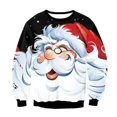 thumbnail image 3 of Suéteres navideños feos, jerséis verdes, sudadera con estampado 3D divertido para fiestas navideñas, sudadera de Jesús para fiestas, cumpleaños y Navidad, 3 of 5