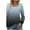 Dark Gray, variant on Women's Long Sleeve Shirts Casual Dressy Asymmetric Square Neck Tunic Tops Buttons Fall Fashion Gradient Blouses Brown XL