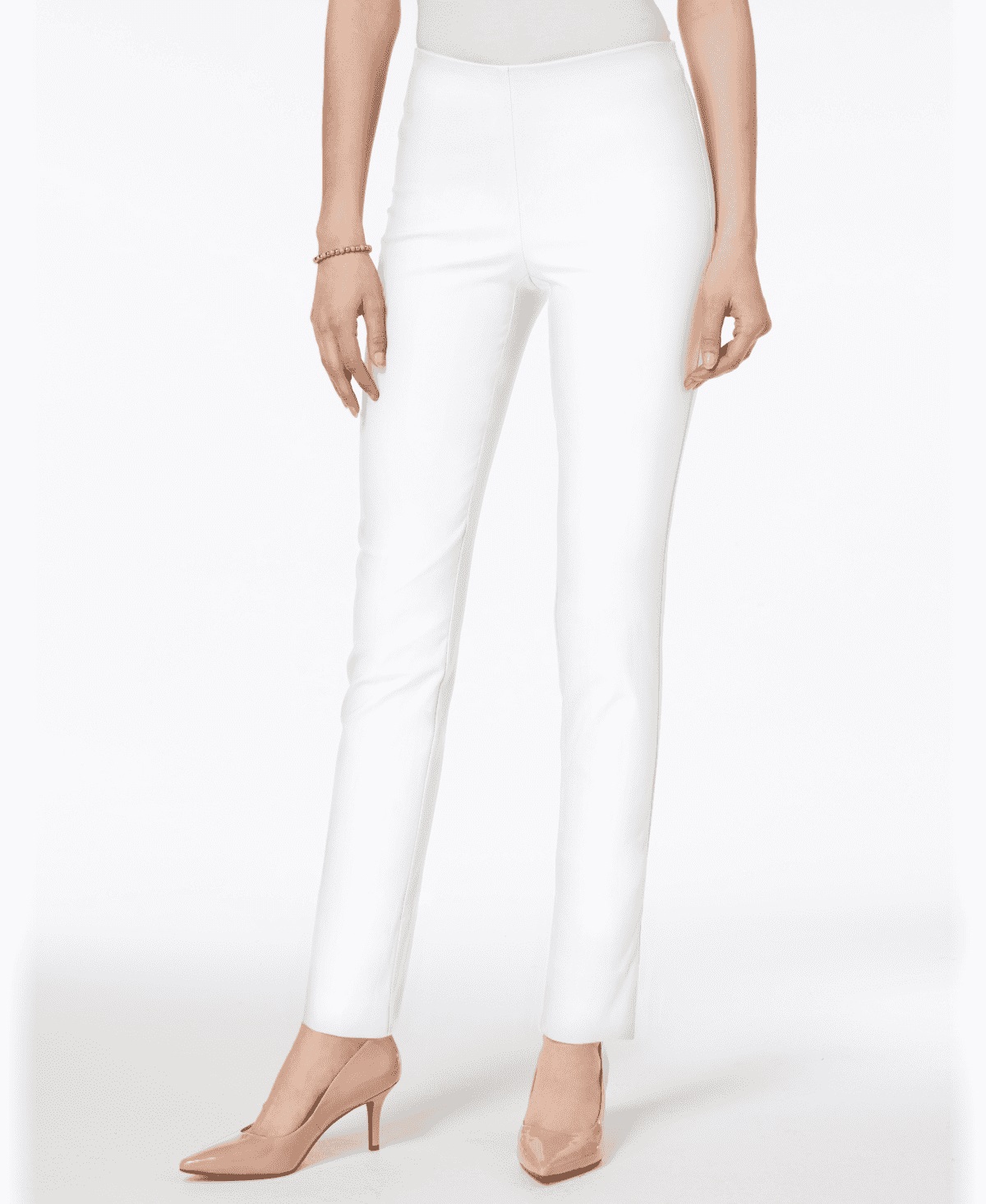 ankle white pants