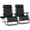 Black, variant on Best Choice Products Set of 2 Extra Wide Zero Gravity Lounge Chair Recliners w/ Cup Holder - Gray