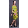 thumbnail image 4 of Bimba Flower Ladies Plus Size Kaftan Summer Wear Beach Coverup Kimono Caftan-XL-3X, 4 of 5