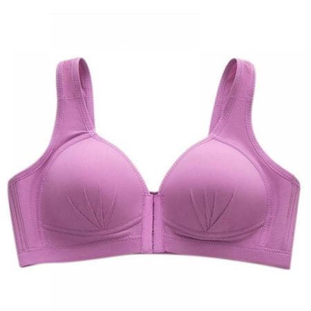 

Women s Front Closure Bra Wireless Bralette Breast Underwear Plus Size Breathable
