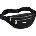 thumbnail image 3 of Fanny Packs for Women Men, Fashion Waist Pack Belt Bag-Black, 3 of 8