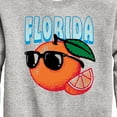 thumbnail image 3 of Instant Message - Florida, The Sunshine State Orange - Toddler & Youth Crewneck Fleece Sweatshirt, 3 of 6