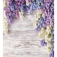 thumbnail image 3 of Rustic Duvet Cover Set, Lilac Flowers Bouquet on Wood Table Spring Nature Romance Love Theme, Decorative 3 Piece Bedding Set with 2 Pillow Shams, Queen Size, Lilac Violet Dark Taupe, by Ambesonne, 3 of 3