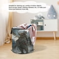 thumbnail image 5 of WOBOGO The Boy with Wings Foldable Laundry Baskets with Carry Handle Zipper Closure Travel Bathroom College Dorm Essentials, 5 of 7