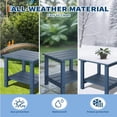 thumbnail image 4 of EastVita Outdoor Side Table 18 X 15 Inch Hdpe 2-Tier Patio Side Tables For Outside For Patio Pool Deck Indoor Backyard Navy, 4 of 6