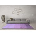 thumbnail image 3 of Ahgly Company Indoor Square Abstract Blue Modern Area Rugs, 4' Square, 3 of 4