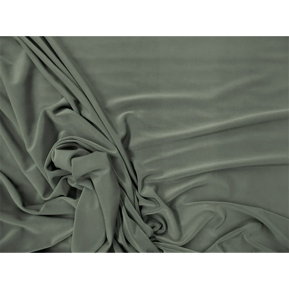 Fabric Light Weight Polyester Spandex 4 way Stretch Charcoal Gray C305