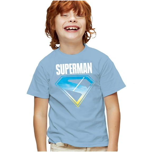 Superman 2025 New Logo Flight Kids T Shirt for Youth Boys and Girls