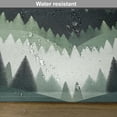 thumbnail image 5 of Ambesonne Green Place Mats Set of 4, Boho Nature Woodland Valley, Standard Size, Grey Teal Cadet Blue, 5 of 5