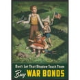 thumbnail image 3 of Lawrence Beall Smith 18x24 Black Modern Framed Museum Art Print Titled - Don't Let that Shadow Touch Them, Buy War Bonds (1942), 3 of 5