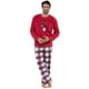 thumbnail image 1 of Pijamas navideños para vacaciones familiares, conjunto a juego, Top estampado y pantalones a cuadros, Jammies, ropa de dormir, pijamas navideños a juego para la familia, 1 of 4