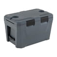 thumbnail image 7 of Topcobe Insulated Portable Cooler Hard Shell Ice Chest with 2 Cup Holders Bottle Opener and Drain Plug, Portable Water Cooler, Cooler with Wheels-Gray, 7 of 7