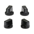 thumbnail image 1 of Perillas de Pedal de Guitarra CUTICAT Paquete de 4 Piezas de Plástico Negro, 1 of 8