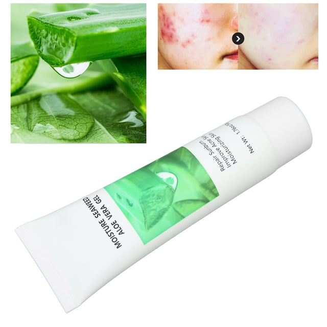 Gel de Aloe Vera Gel Facial Reparador Natural Mejora la Reparación de la Piel Seca Quemaduras Solares Hidratante Nutritivo Gel de Aloe Vera para la Piel ANGGREK Otros