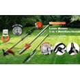 thumbnail image 3 of Floseru 52CC 2-Cycle Gas Weed Wacker, 5 in 1 Weed Eater Gas Powered, Upgraded 9500rpm 2200W High Power Gas String Trimmer, Gas String Trimmer, Multi Functional Garden Gas Trimming Tools, 3 of 11