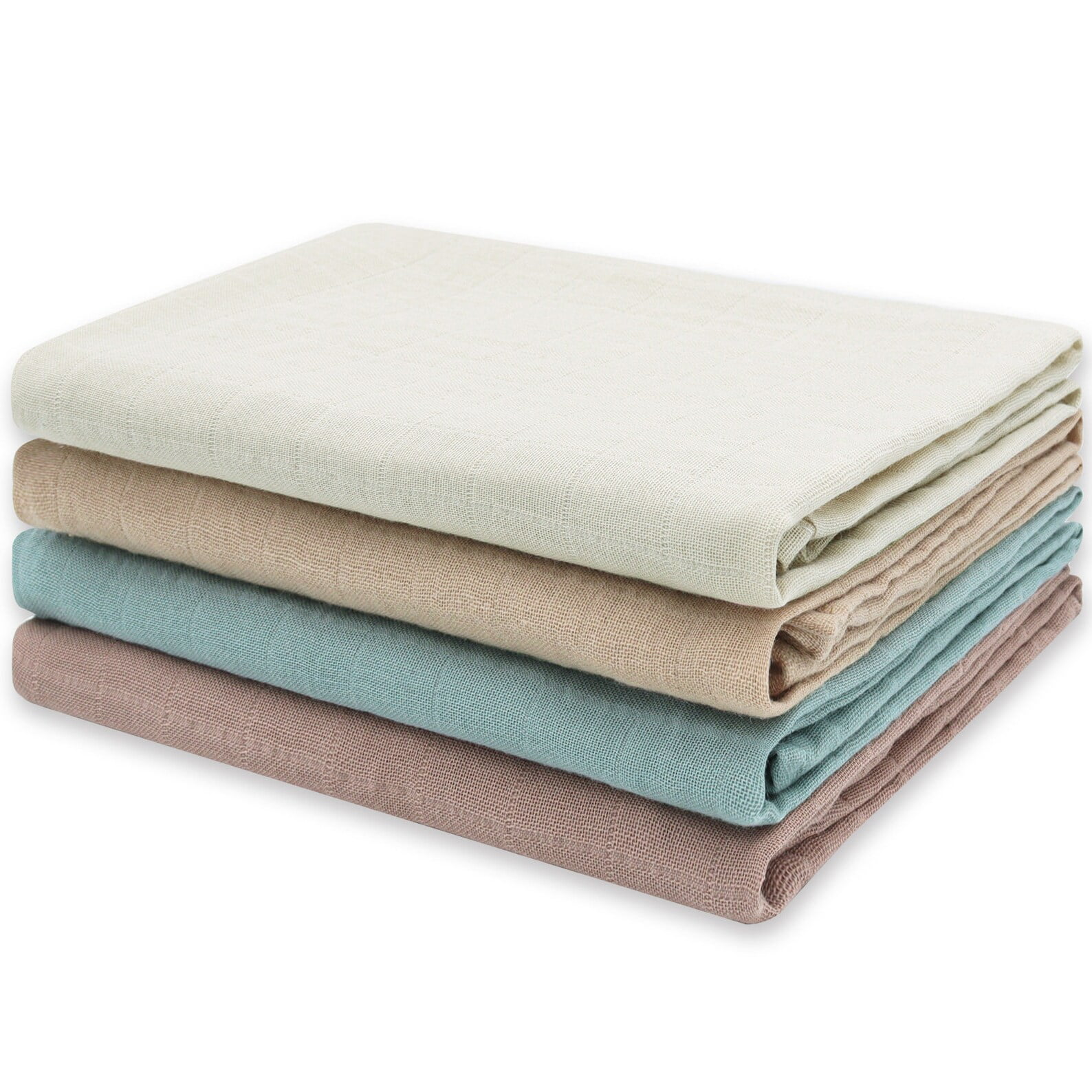 4pc Burp cloth| wash cloth| lovey|Muslin Squares| Bib| bibs| baby girl, baby boy | Newborn|Shower Gift|Swaddle| Organic Cotton |60x60cm