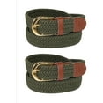 thumbnail image 3 of CTM  Elastic Braided Stretch Belt (Pack of 2) (Women), 3 of 4