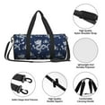 thumbnail image 4 of Fotbe Dragon Bolsa Deportiva de Lona Plegable con Estampado, Bolsa de Gimnasio con Bolsillo Seco/Húmedo, Bolsa de Viaje Ultraligera de Gran Capacidad, 4 of 6