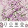 thumbnail image 6 of Jessy Home Floral Bedding Set Purple Green Botanical Queen/Full, Bedspread Coverlet, 6 of 7
