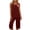 Wine, variant on Yievot Sleeveless Pajamas Sets for Women Summer Casual Sleepwear Soft Pj Capris 2 Piece Lounge Sets Loungewear
