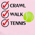 thumbnail image 2 of CafePress - Crawl Walk Tennis Body Suit - Baby Light Bodysuit, Size Newborn - 24 Months, 2 of 4