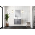 thumbnail image 3 of 24 - inch Wide Dark Grey Wood Vanity | One Storage Compartment, Soft Close | Scratch and Stain Resistant, 3 of 6