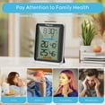 thumbnail image 2 of Geevon Indoor Outdoor Thermometer Wireless with 3 Remote Sensors, Wireless Thermohygrometer with Time, 10 Seconds Backlight, 200ft/60M Range Digital Temperature Humidity Meter, 2 of 8