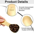 thumbnail image 3 of 2 Pack Coffee Scoop,Stainless Steel Coffee Spoons Tablespoon Measuring Spoons for Tea,Ground Coffee,Whole Bean(30ml)golden11.8*5cm, 3 of 5
