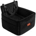 thumbnail image 3 of Dog Booster Car Seat for Small/Medium Dogs Up to 35lbs, DOMIPET Pet Car Travel Bed with Storage Pockets & Safety Belt, Elevated Cushion Fully Detachable and Washable, 3 of 9