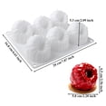 thumbnail image 4 of Shoreew Silicone Dessert Mold 6-Cavity Raspberry Pattern Chocolate Mousse Cake Mold Flexible Baking Mold for Candy Jelly Ice Cube Mold, 4 of 7