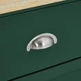 thumbnail image 5 of Crosley Furniture Cora Drop Leaf Traditional Wood Kitchen Island in Emerald, 5 of 24