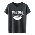 thumbnail image 4 of Birdeem Mode Femme Blouse à Col Rond Imprimé Manches Courtes T-Shirt Hauts, 4 of 12