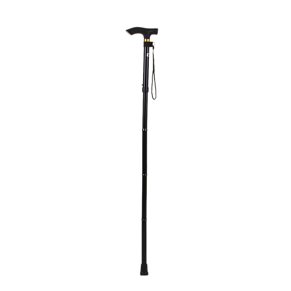 Portable Folding Cane Adjustable Height Hand Walking Stick Balancing