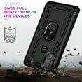thumbnail image 2 of Compatible with Motorola Moto G 5G (2024) Case Built-in 360 Ring Holder Kickstand, Extreme Protection Military Armor Magnetic Car Dual Layer Protective Heavy Duty Phone Cover,Black, 2 of 7