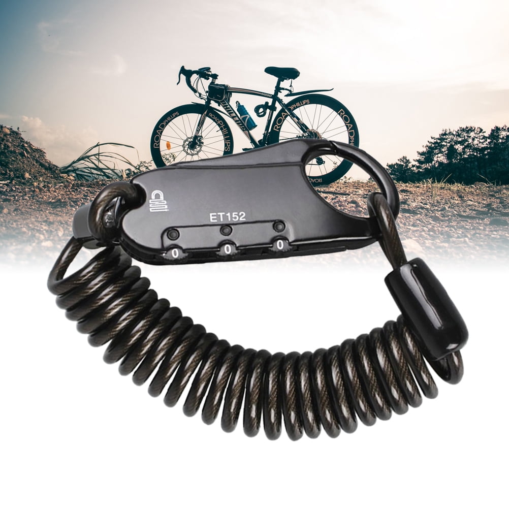 RENACLIPY Multi-Function Bike Lock with Flexible Cable, 3-Digit Password Security, Combination Lock