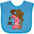 thumbnail image 3 of Inktastic Cowboy 1st Birthday Western Boys Baby Bib, 3 of 4