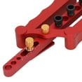 thumbnail image 2 of Punch Positioner Strong Corrosion Resistance Wood Doweling Jig for Woodworking Red, 2 of 7