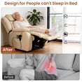 thumbnail image 2 of Dual Motor Power Lift Recliner Chair for Elderly, Infinite Position Lay Flat Lift Chair with Heat and Massage, Extended Footrest, USB Ports, Lumbar Pillow, Cup Holders, Beige, 2 of 10