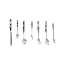 1set Stainless Steel Cutlery Pearl Handle Fork Knife Spoon Kit for Western Dining Ergonomic Design for Comfort Balance for Home Restaurants