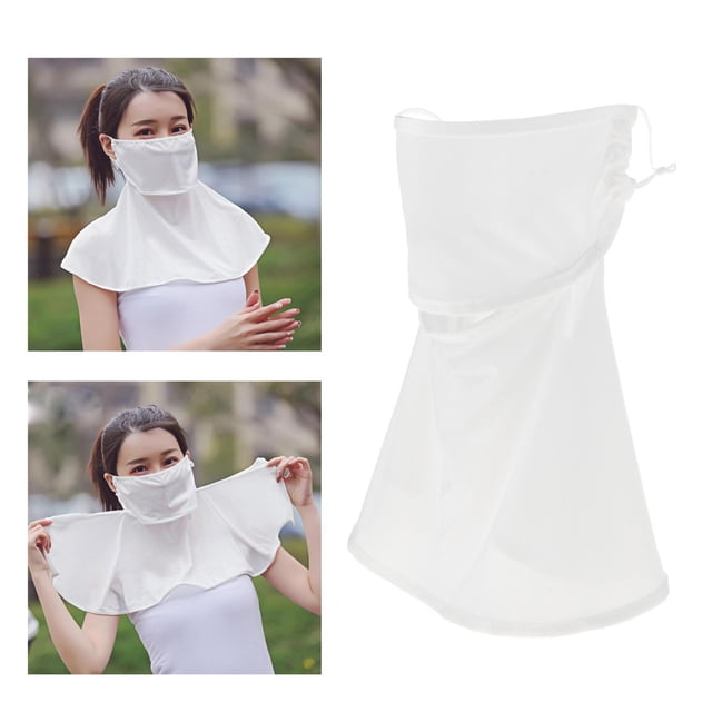 unisex con protección solar para el cuello con orejeras, pasamontañas para , bandana para en , mochilero - blanco DYNWAVEMX Pasamontañas de ciclismo
