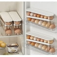 thumbnail image 6 of Auto Rolling Egg Holder, Dingrich 2 Tiers Egg Dispenser for Refrigerator Organizer with Lid, Holds 14 Large Eggs,Space-Saving Egg Dispenser Holder, 6 of 6