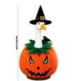 thumbnail image 3 of AZXY Halloween Pumpkin Porch Goose Outfit for Outdoor Lawn Decor, Fall Themed Goose Costume for 23 Inch Goose Statue, Holiday Sculpture Accessory for Patio Yard Lawn Front Porch Outdoor Decoration, 3 of 8