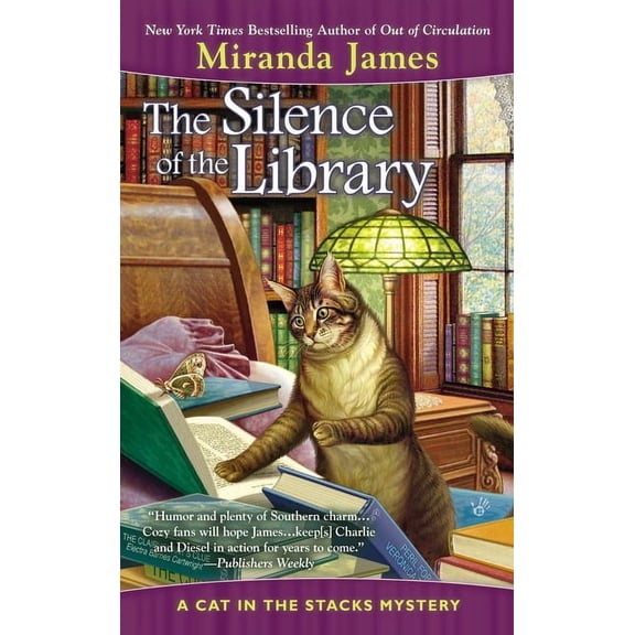 Cat in the Stacks Mystery: The Silence of the Library (Series #5) (Paperback)